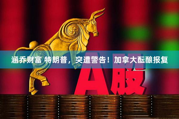 涵乔财富 特朗普，突遭警告！加拿大酝酿报复